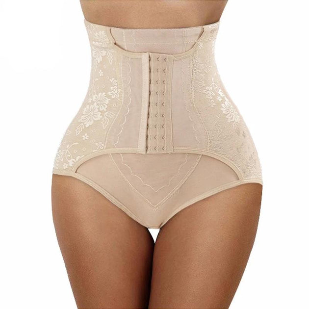 Women's High Waisted Breasted Strong Tummy Control Sculpting Pants High  Compression Shapewear Tummy Control Bodysuit Butt Lifter Body Shaper Zip  Crotch Beige : : Fashion