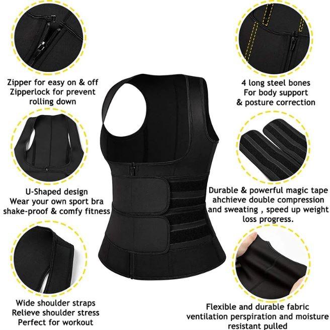 ProWaist Double Strap Waist Trainer Vest Perfect for Sports prowaist