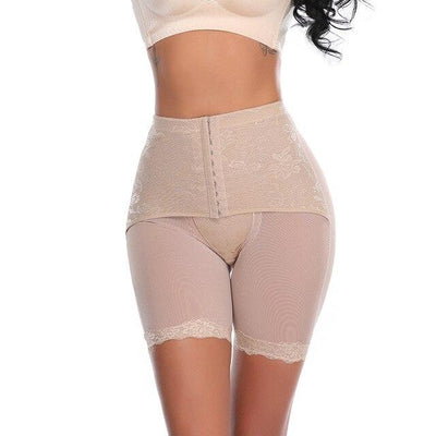 Irisnaya Shapewear Hi-Waist Butt Lifter for Women Waist Trainer Panties  Slim Body Shaper Tummy Trainer Seamless Underwear Short Cincher  Girdle(Beige XX-Large) 